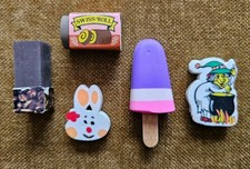Vintage 1980s Erasers Rubbers