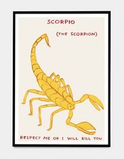 David Shrigley Scorpio Poster