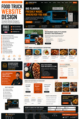 Food truck website free - food,