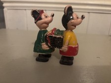 Vintage Disney Marx Micky & Minnie Mouse With Basket 