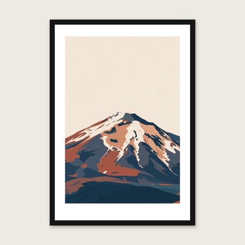 Framed screen print - framed,
