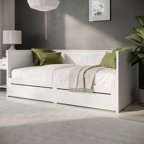 Double wooden day bed with - wooden,