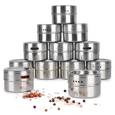 12 Pack Magnetic Spice Jars