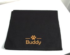 Embroidered Personalised Microfibre Dog Towel, perfect to dry those muddy paws