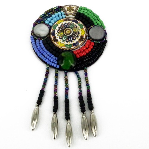 Sewing patch round bag - sewing,