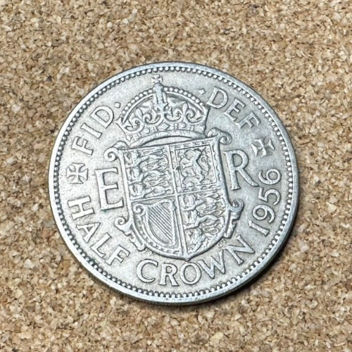 Half crown coin 1956 - crown,
