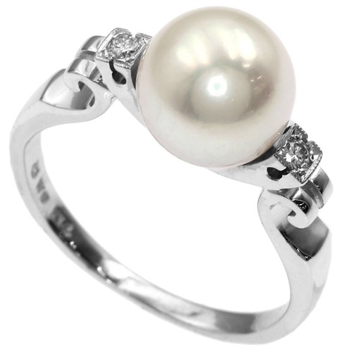 Mikimoto pearl - , diamond