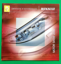 2000 RENAULT MOTOR SHOW Brochure inc Clio Renaultsport V6 172 Avantime Initiale