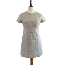 Vintage 1960s Mini Dress Check