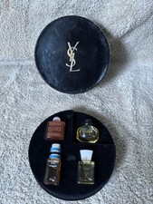 Vintage Yves Saint Laurent Les Miniatures Perfume Y Rive Gauche Opium Paris Rare