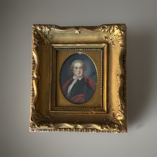 Antique miniature oil - antique,