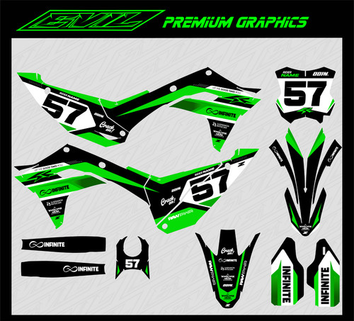 Kawasaki motocross graphics - kawasaki,