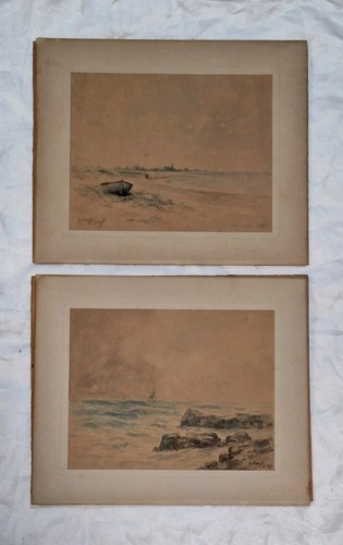 Antique 1904 watercolours - 2, *