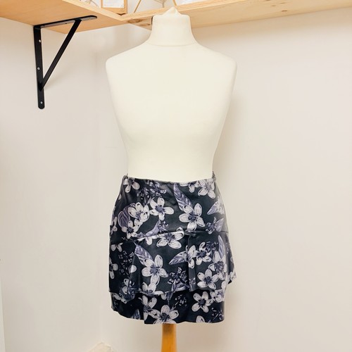 Zara basic floral faux leather - floral, faux-leather