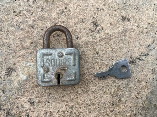 Small vintage squire padlock - vintage,