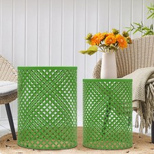 Modern 2PCS Green Iron Side