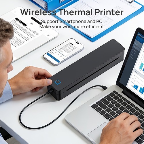 Portable thermal printer - a4,