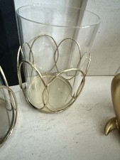 2 Open Glass And Gold