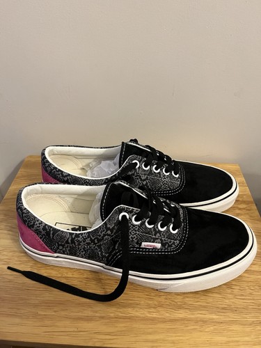 Vans black animal print - vans,