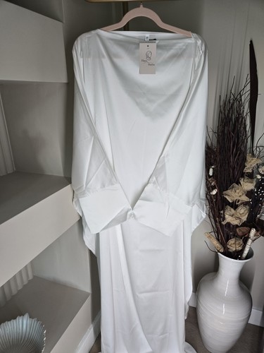Nida abaya batwing white size - nida,