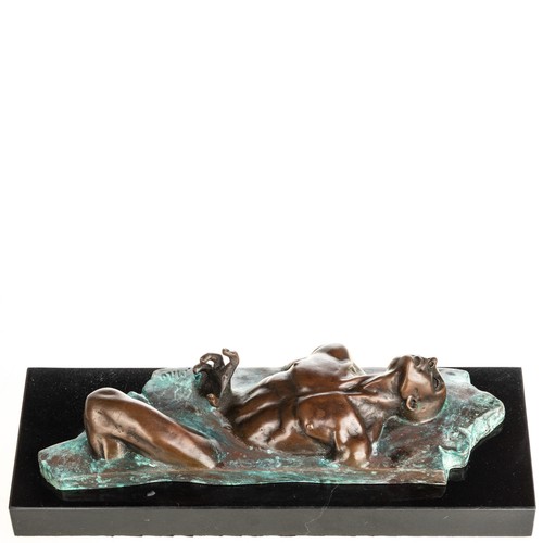 Green patinated bronze - patinated,