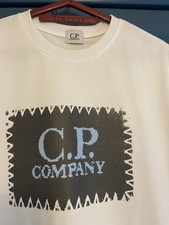 CP Company White Print T-shirt