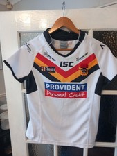 ISC Bradford Bulls Short Sleeve Rugby League Shirt Size 10 Womens