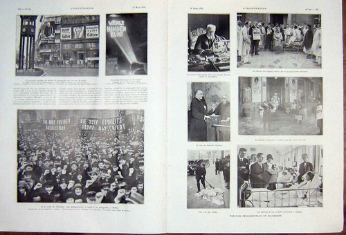 Antique old print - print, belgium