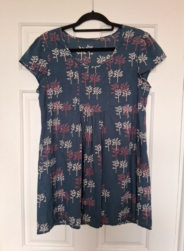 Nomads navy print - cotton, tunic