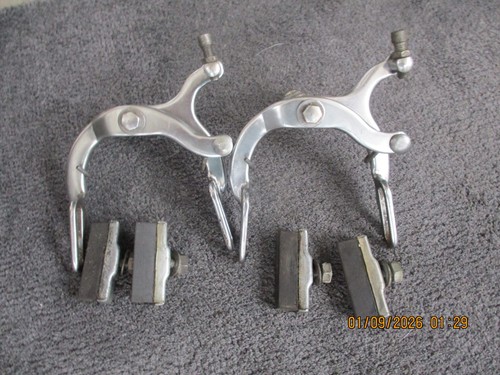 Vintage chrome bicycle brake - vintage,
