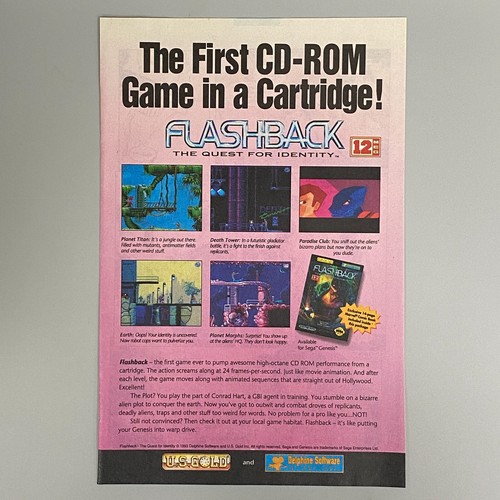Flashback videa game sega - game,