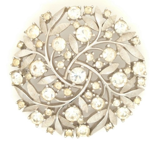 Crown trifari silver tone - crown,