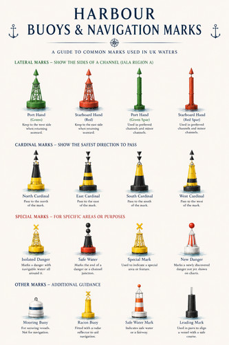 Harbour buoys navigation - harbour,
