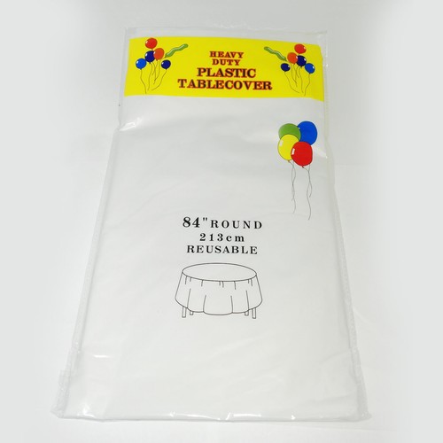 Plastic round tablecloth - 12,