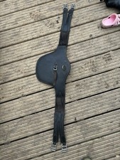 Black Leather Elastic Stud