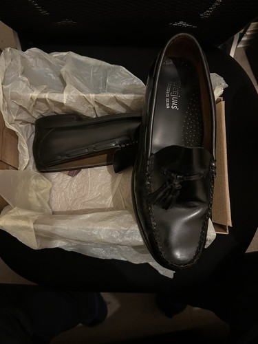 Weejuns black leather loafer - black,