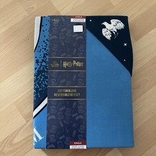 M&S Harry Potter Single Duvet Cover Bedset Ravenclaw Blue Reversible BNWT