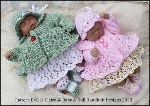 Knitting pattern reborn - pattern, doll
