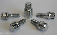 M12 X 1.5 27MM ALLOY WHEEL LOCKING LOCK BOLTS FIT VAUXHALL CORSA B C D 4 STUD