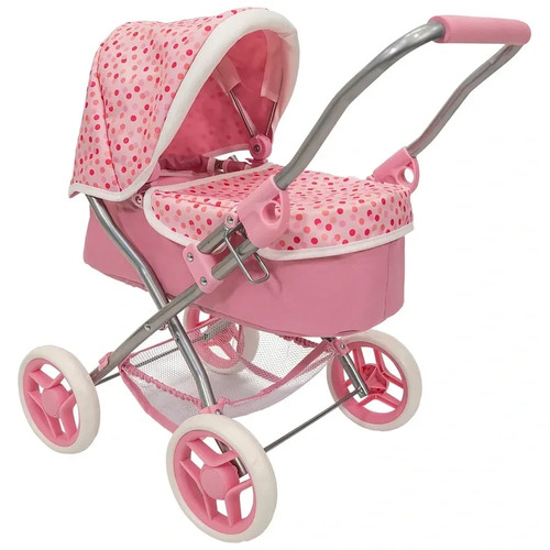 Pink rosie doll - pink, pram