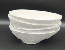 Coalport Country Ware Avocado Dish Vintage White x4 Bone China