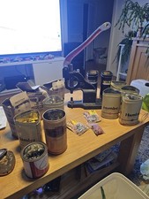 Vintage Hand Press Tool Machine Press pm-1 plus thousands of studs etc !!!