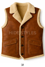 New Men's Genuine Sheepskin