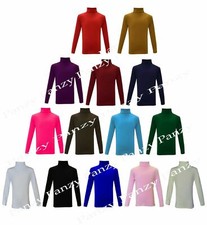  GIRLS BOYS KIDS POLO NECK TOP