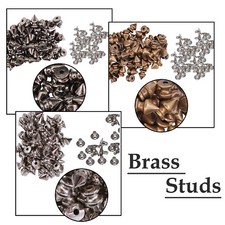 12mm Punk Cone Studs for Jacket Handbags Clothing Purses Coats 100pcs