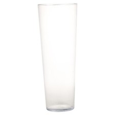 Glass Decorative Tall Vase Large Decorative Centerpiece Conical Shape 40x15cm