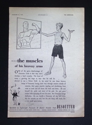 Original 1944 advert desoutter - original,