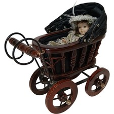 Vintage Victorian Doll Pram &