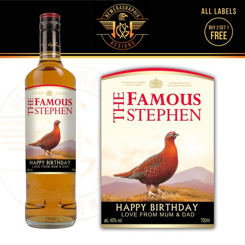 Personalised famous grouse - famous,