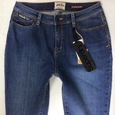BNWT Ladies Superdry ROCKABILLY HIGH RISE SKINNY BLUE Jeans Size 8 W26 L32 (456C